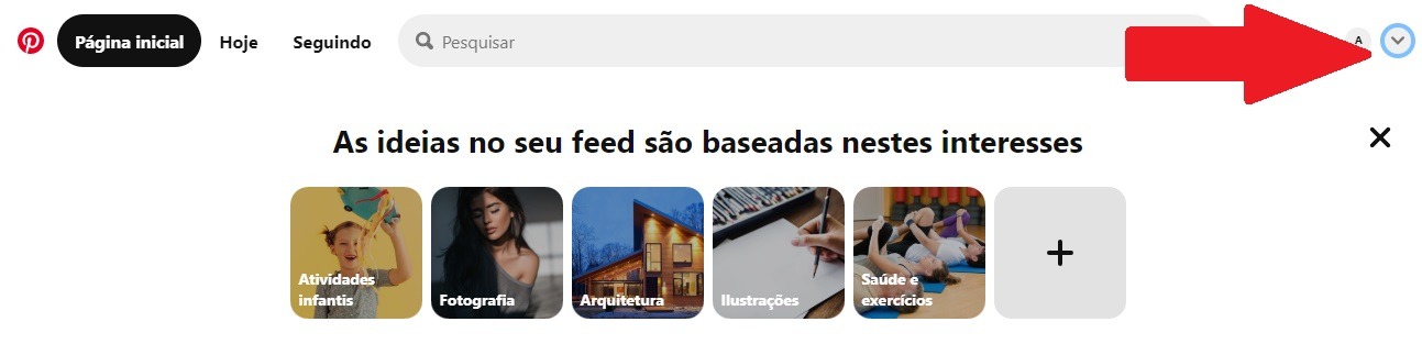 Como desativar conta no Pinterest