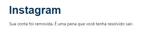 Tutorial para excluir a conta do Instagram