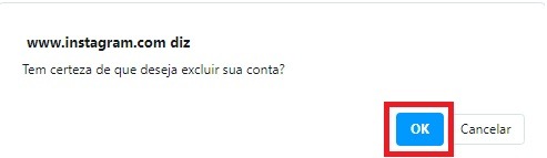 Tutorial para excluir a conta do Instagram
