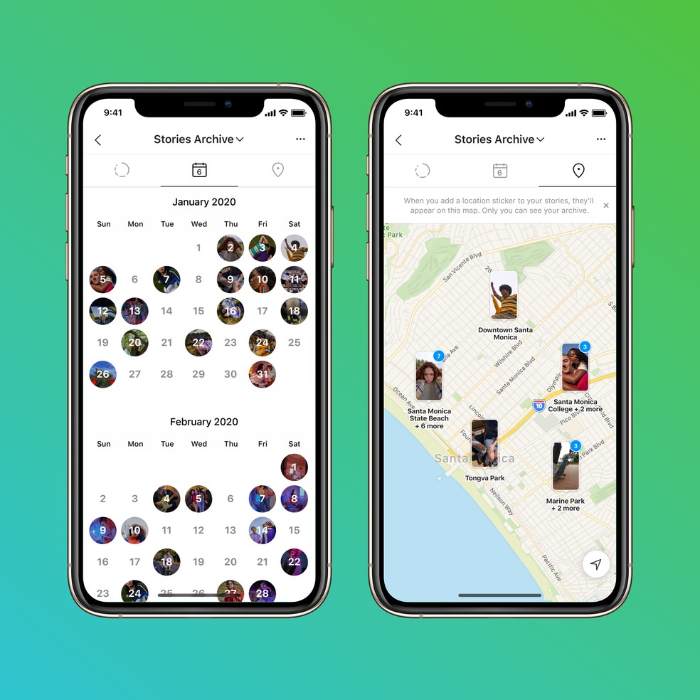 Novidades do Instagram: Mapa e Calendário de Stories