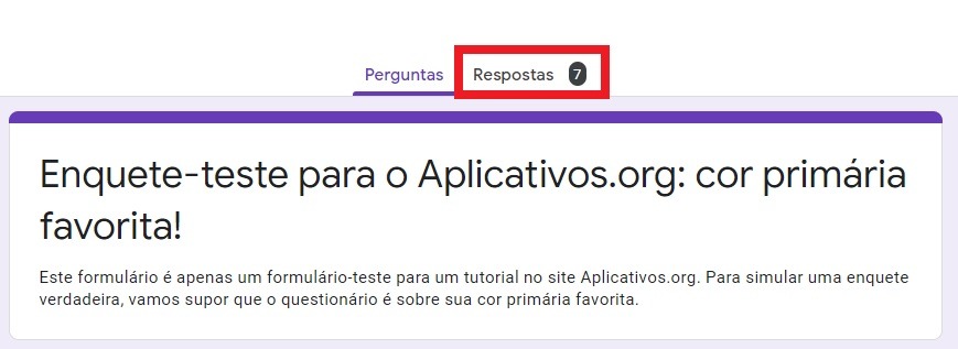 Respostas Google Forms